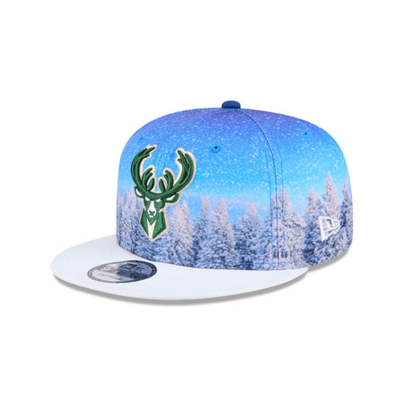 Milwaukee Bucks Winter Photoreal 9FIFTY Snapback Hat