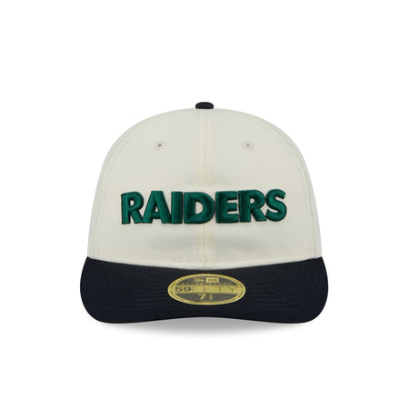 Las Vegas Raiders Forest Visor Retro Crown 59FIFTY Fitted Hat