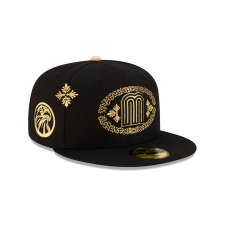 Mexico Baseball Black Gold Charro 59FIFTY Fitted Hat