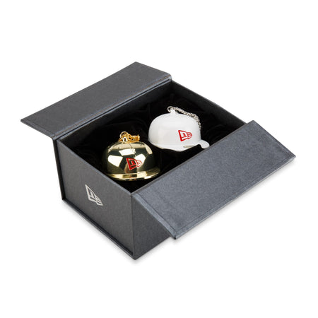 New Era Cap Gold & White 59FIFTY Fitted Holiday Ornament Pack