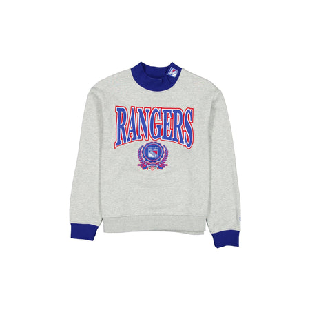 New York Rangers Throwback Prep Women's Mockneck Sweatshirt