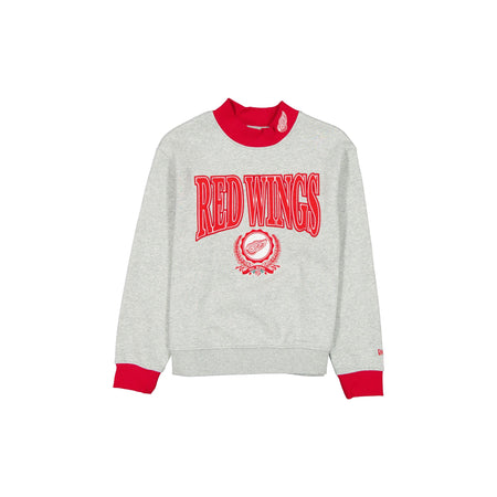 Detroit Red Wings Throwback Prep Women's Mockneck Sweatshirt