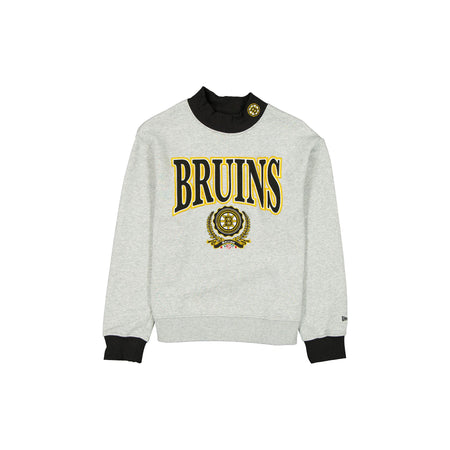 Boston Bruins Throwback Prep Women's Mockneck Sweatshirt