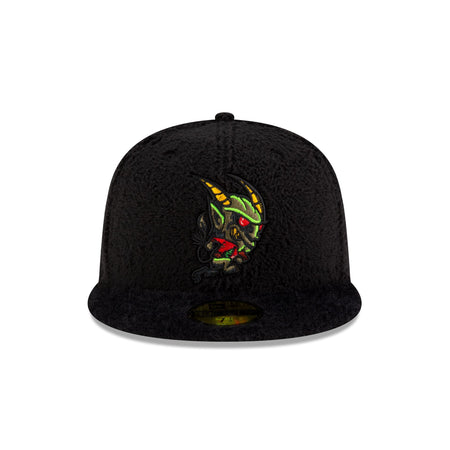 Krampus Black Fleece 59FIFTY Fitted Hat