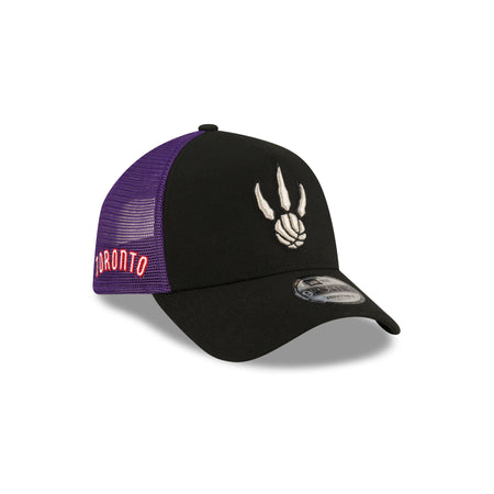 Toronto Raptors Classic Edition Black 9FORTY A-Frame Trucker Hat