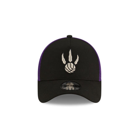 Toronto Raptors Classic Edition Black 9FORTY A-Frame Trucker Hat