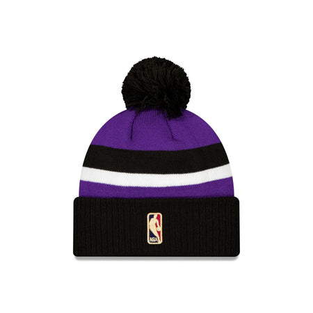 Sacramento Kings Classic Edition Black Pom Knit Hat