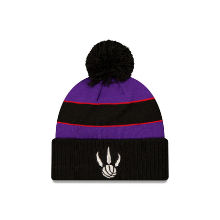 Toronto Raptors Classic Edition Black Pom Knit Hat