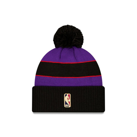 Toronto Raptors Classic Edition Black Pom Knit Hat