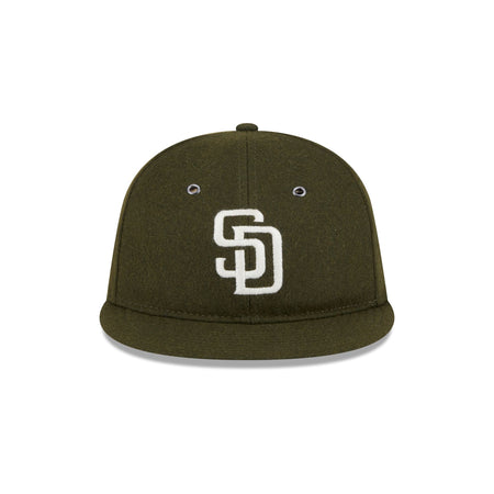 San Diego Padres New Olive Wool Retro Crown 9FIFTY Adjustable Hat