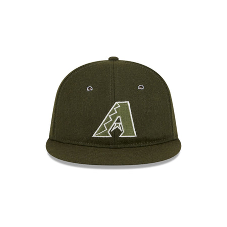 Arizona Diamondbacks New Olive Wool Retro Crown 9FIFTY Adjustable Hat