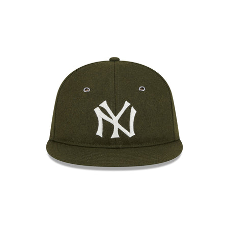 New York Yankees New Olive Wool Retro Crown 9FIFTY Adjustable Hat