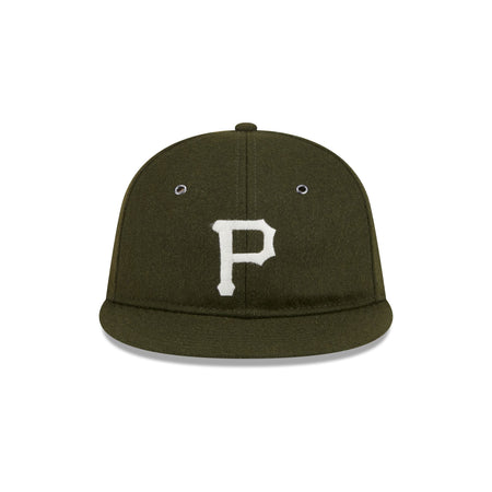 Pittsburgh Pirates New Olive Wool Retro Crown 9FIFTY Adjustable Hat