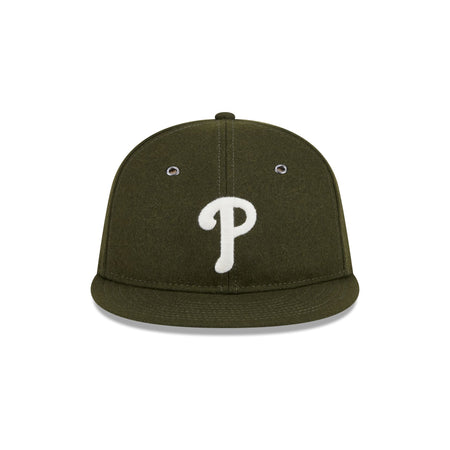 Philadelphia Phillies New Olive Wool Retro Crown 9FIFTY Adjustable Hat