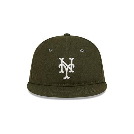 New York Mets New Olive Wool Retro Crown 9FIFTY Adjustable Hat