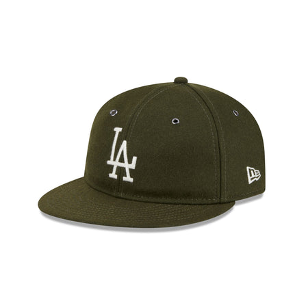 Los Angeles Dodgers New Olive Wool Retro Crown 9FIFTY Adjustable Hat