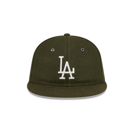 Los Angeles Dodgers New Olive Wool Retro Crown 9FIFTY Adjustable Hat