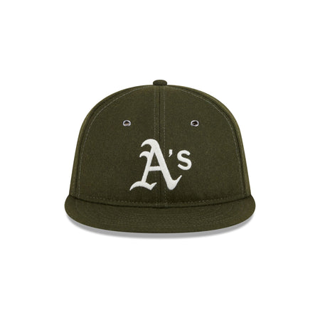 Oakland Athletics New Olive Wool Retro Crown 9FIFTY Adjustable Hat