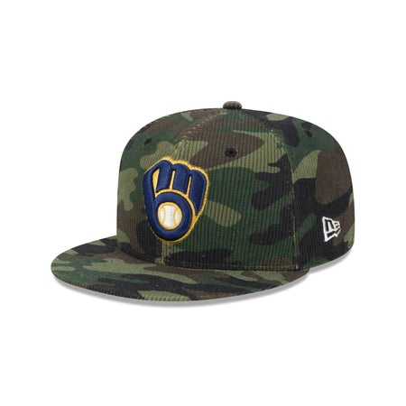 Milwaukee Brewers Camo Cord 59FIFTY Fitted Hat