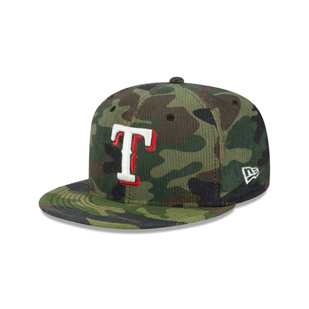 Texas Rangers Camo Cord 59FIFTY Fitted Hat