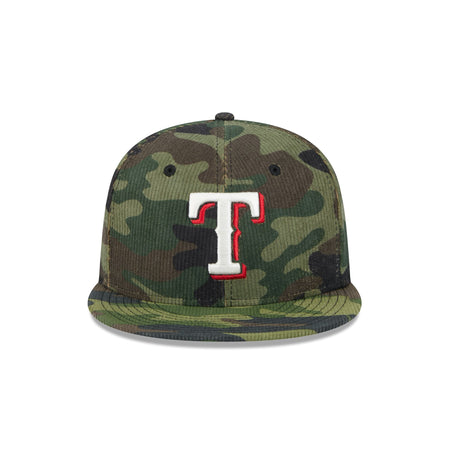 Texas Rangers Camo Cord 59FIFTY Fitted Hat