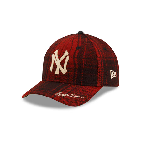 Ralph Lauren x New York Yankees Scarlet Plaid 49FORTY Fitted Hat