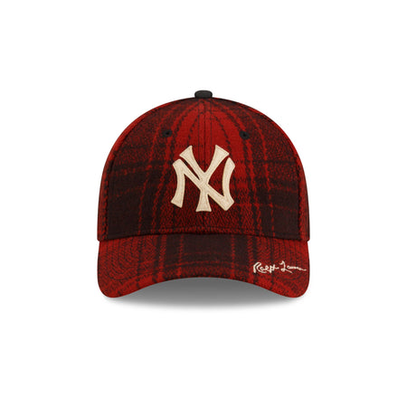 Ralph Lauren x New York Yankees Scarlet Plaid 49FORTY Fitted Hat