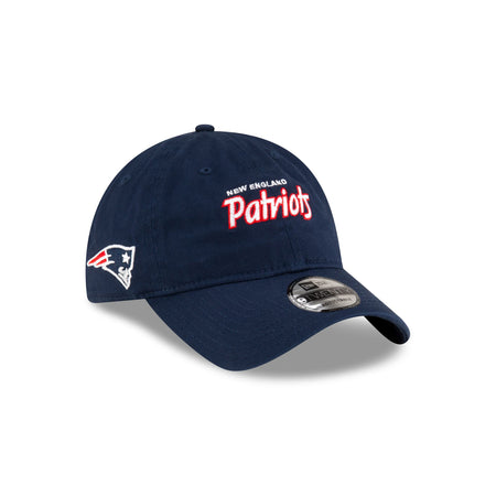 New England Patriots Washed Script 9TWENTY Adjustable Hat