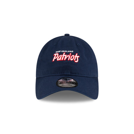 New England Patriots Washed Script 9TWENTY Adjustable Hat