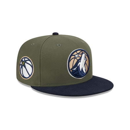 Minnesota Timberwolves Olive Green 59FIFTY Fitted Hat