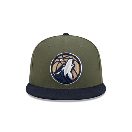 Minnesota Timberwolves Olive Green 59FIFTY Fitted Hat