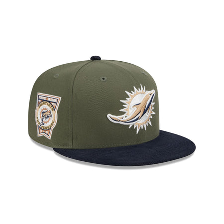 Miami Dolphins Olive Green 59FIFTY Fitted Hat