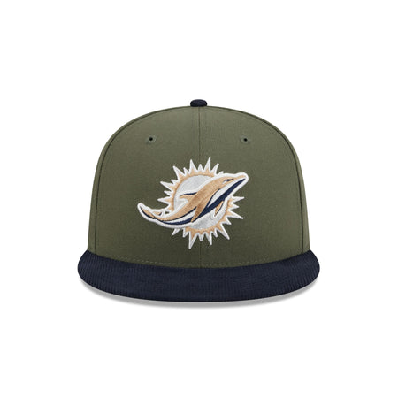 Miami Dolphins Olive Green 59FIFTY Fitted Hat