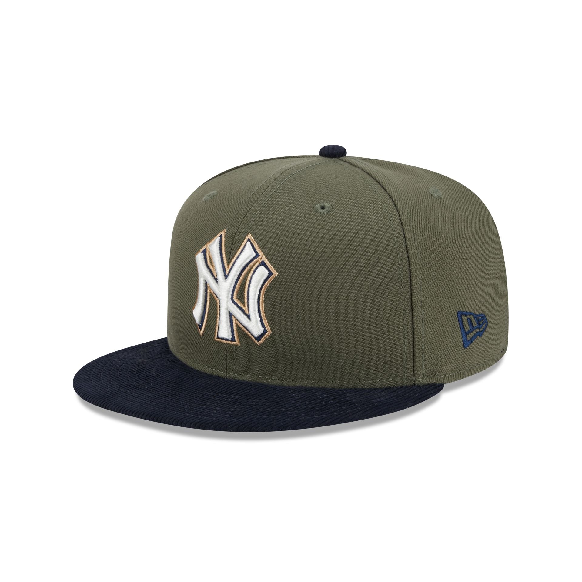 New York Yankees Olive Green 59FIFTY Fitted Hat Size 7 5 8 MLB by New Era