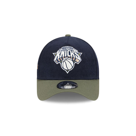 New York Knicks Navy 9FORTY A-Frame Snapback Hat