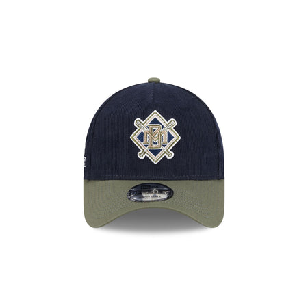 Milwaukee Brewers Navy 9FORTY A-Frame Snapback Hat