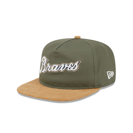 Atlanta Braves Olive Green Golfer Hat