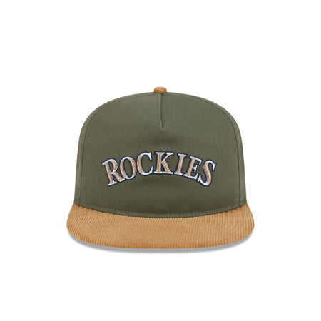 Colorado Rockies Olive Green Golfer Hat