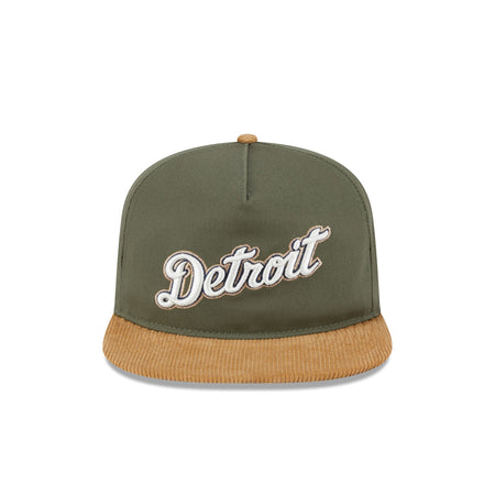 Detroit Tigers Olive Green Golfer Hat