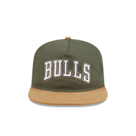 Chicago Bulls Olive Green Golfer Hat