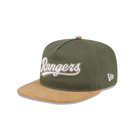 Texas Rangers Olive Green Golfer Hat