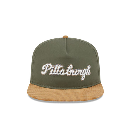 Pittsburgh Pirates Olive Green Golfer Hat