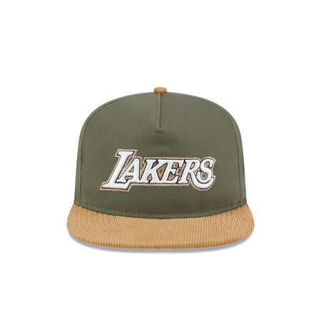 Los Angeles Lakers Olive Green Golfer Hat