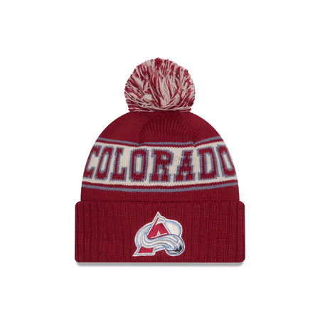 Colorado Avalanche Retro Pom Knit Hat