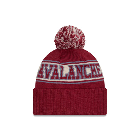 Colorado Avalanche Retro Pom Knit Hat