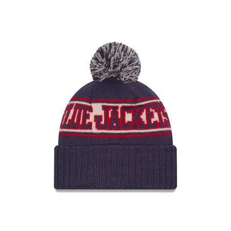 Columbus Blue Jackets Retro Pom Knit Hat