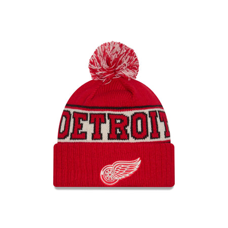 Detroit Red Wings Retro Pom Knit Hat