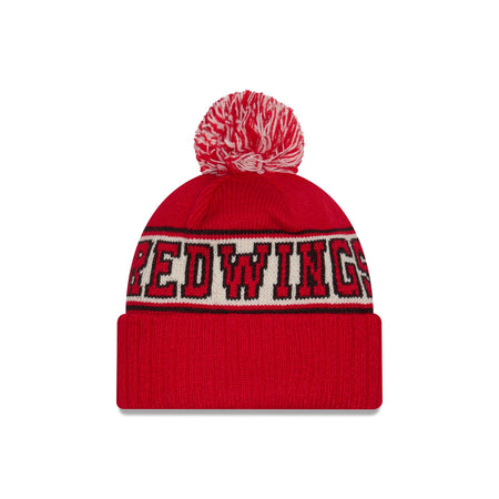 Detroit Red Wings Retro Pom Knit Hat