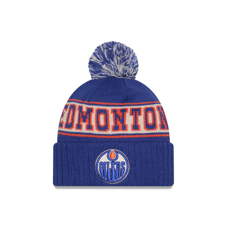 Edmonton Oilers Retro Pom Knit Hat