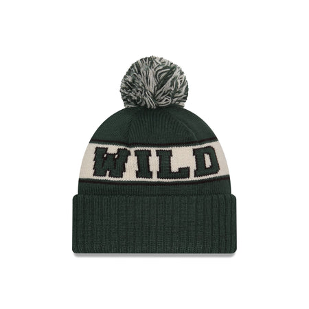 Minnesota Wild Retro Pom Knit Hat